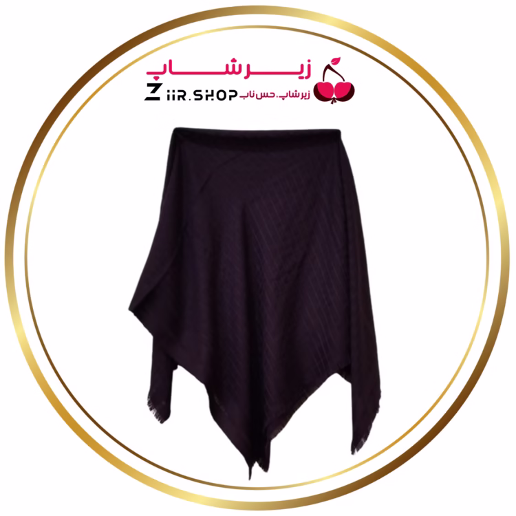 روسری مشکی چهار خانه