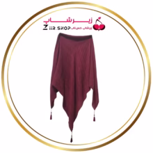 روسری نخی زرشکی