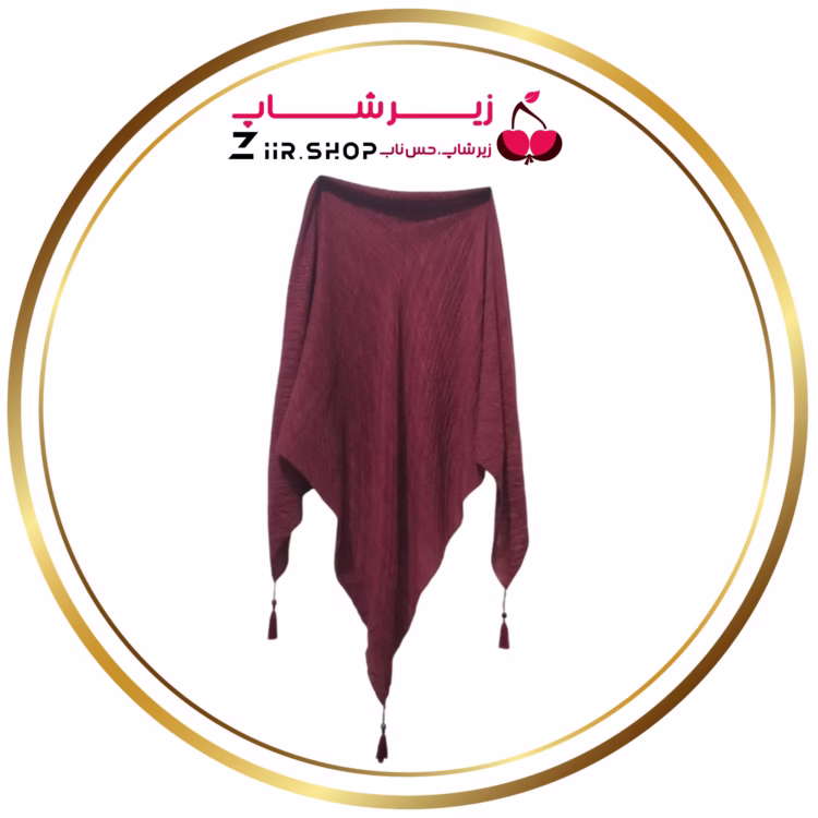 روسری نخی زرشکی