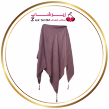 روسری ساده رنگ بادمجانی