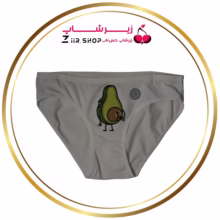 شورت زنانه نخی فانتزی طرح آووکادو